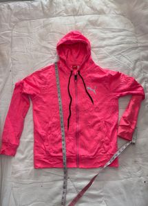 Puma Pink Zip-Up Hoodie