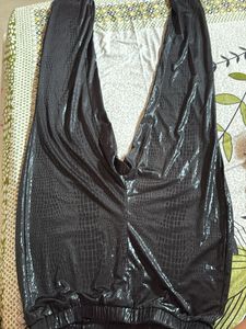 SHEIN Black Crocodile Print Mini Dress