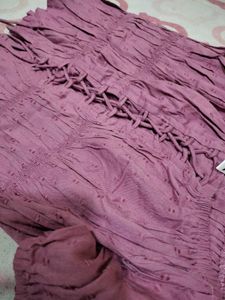 Chic Lace-Up Puff Sleeve Top