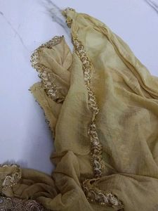 Elegant Gold Embroidered Kurta Set