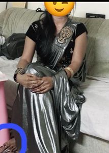 Stunning Silver Saree