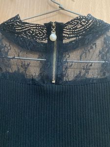 Black Net Top