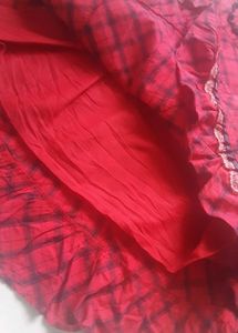 TRENDY Red and Black checks Summer Tunic