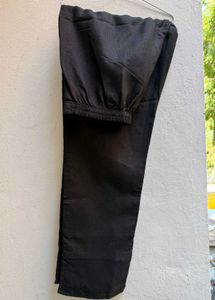 Black Embroidered Detail Kurta