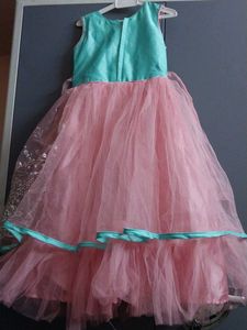 Beautiful Pink &amp; Teal frock