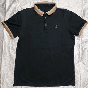 Fendi Black Polo T-Shirt