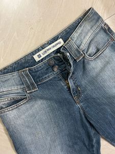 Y2K Vintage Low Waist Cropped Denim Jeans