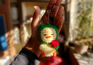 Crochet Duck Keychain - Adorable Handmade Charm