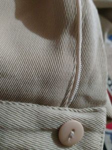 Beige Wide Leg Pants