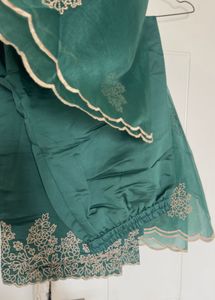 Elegant Green Embroidered Kurta Set