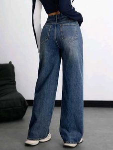 Wide Leg Denim Jeans