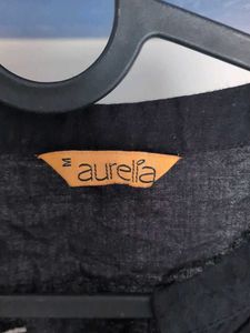 Black Kurta with slight Embroidery