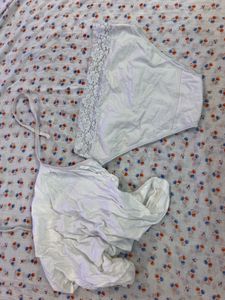 White Lace Trim Camisole combo