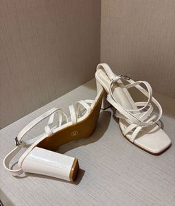 White Strappy Heels