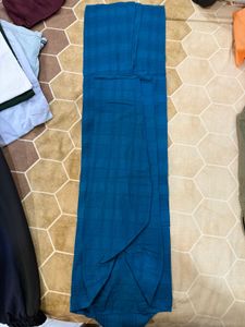 Stylish Blue Checkered Kurta