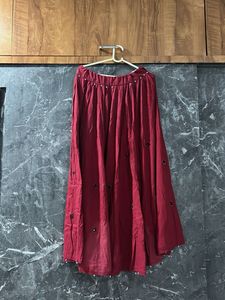 navaratri Maroon Embellished lehenga