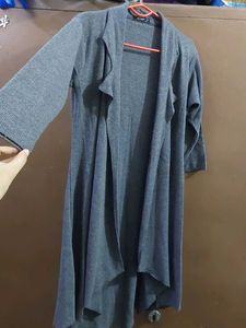 Grey Long Cardigan/Tunic