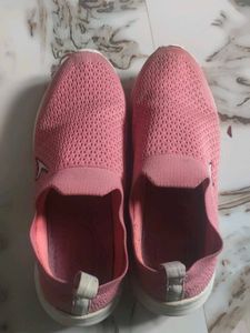 Comfortable Pink Slip-On Sneakers