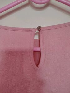 Pink Tiered Long Sleeve Top