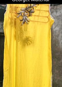 Yellow Embroidered Kurta