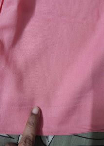 Elegant Pink Kurta Set with White Embellishments