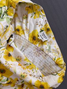 One shoulder Sunflower Dress