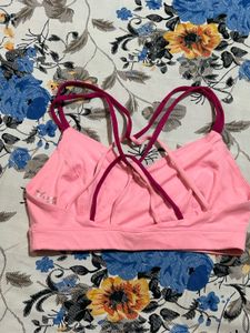 Old Navy Active Pink Strappy Sports Bra | Size 32A