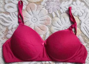 Comfortable Padded Red Bra