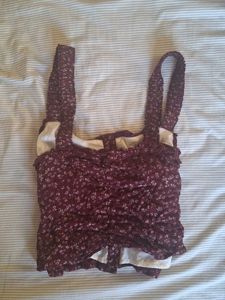 Floral Button-Up Crop Top