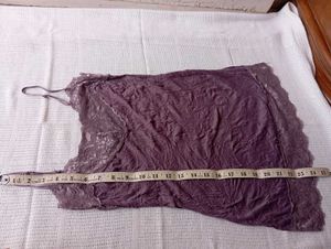Purple Lace Trim Camisole