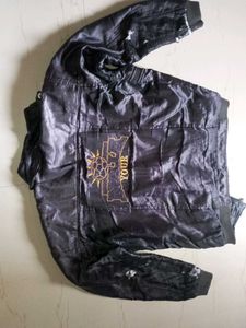 Black Graphic Jacket (Defect on Sleeves
