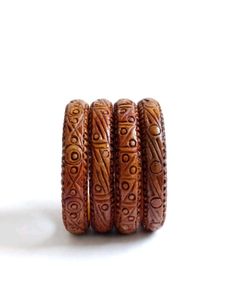 Set of 4  different  mitti ki Bangles