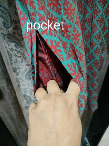 Westside Brand Kurta In Maroon And Green