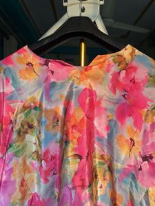 Boho Floral Print Crop Top