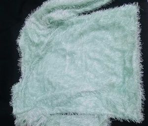 Cozy Fuzzy Mint Green Long Sleeve Top