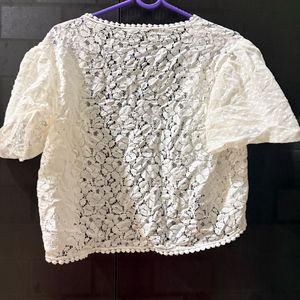 White Lace shrug