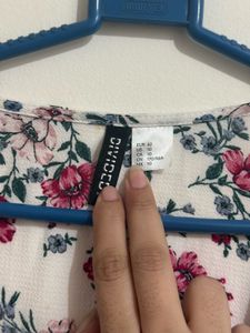 H&amp;M Adjustable Floral Wrap Dress