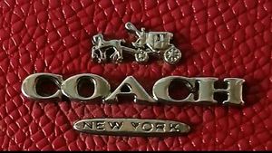 Authentic Coach Red Leather Zip Around Wallet