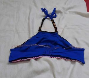Atmosphere Blue Halterneck Bikini Top