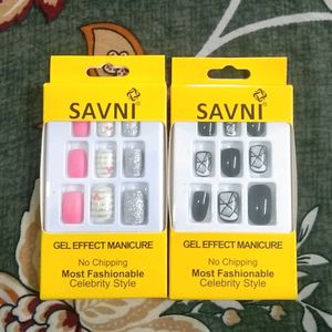 Savni Nails (Pack Of 2) No Glue (12 Nail)