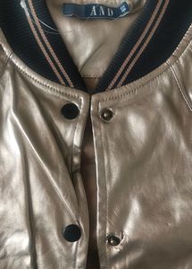 And brand jacket golden metallic colour