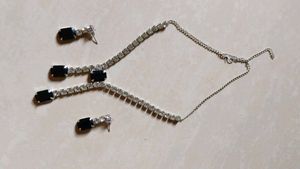 Oxidized Silver Peacock Earrings  stone necklace