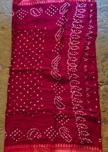 Vibrant Bandhani cotton Silk Dupatta