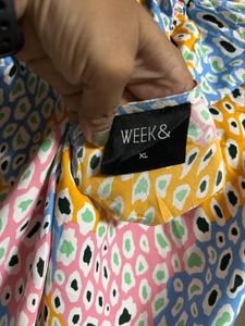 Colorful Smocked Cropped Top