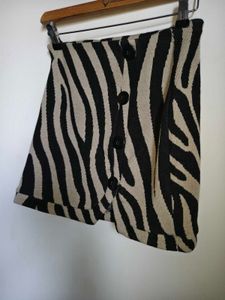Zara Zebra Mini Skirt