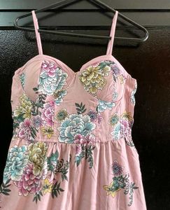 🌸 Beautiful Pink Floral Wide-Leg Jumpsuit 🌸