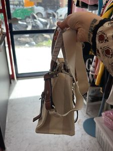 Chic Striped Canvas Tote Bag