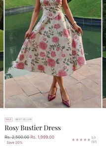 Rosy Bustier Dress
