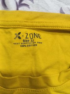 Yellow Graphic Tee &amp; Black Shorts Set