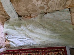 ladies kurta pista green with dupatta